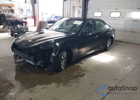 2018 Infiniti Q50 3.0T Luxe z USA, uszkodzony, nr VIN JN1EV7AR7JM434023